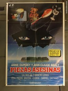 Cinéma: ADX75 PIEZAS ASESINAS FRANCIS LEROI POSTER ORIGINAL 70X100 ESTRENO